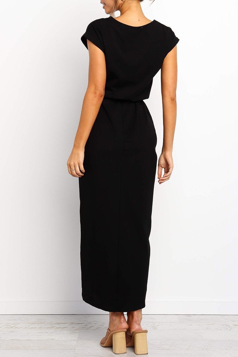 Solid Color Essential Grace Midi Dress(4 Colors)