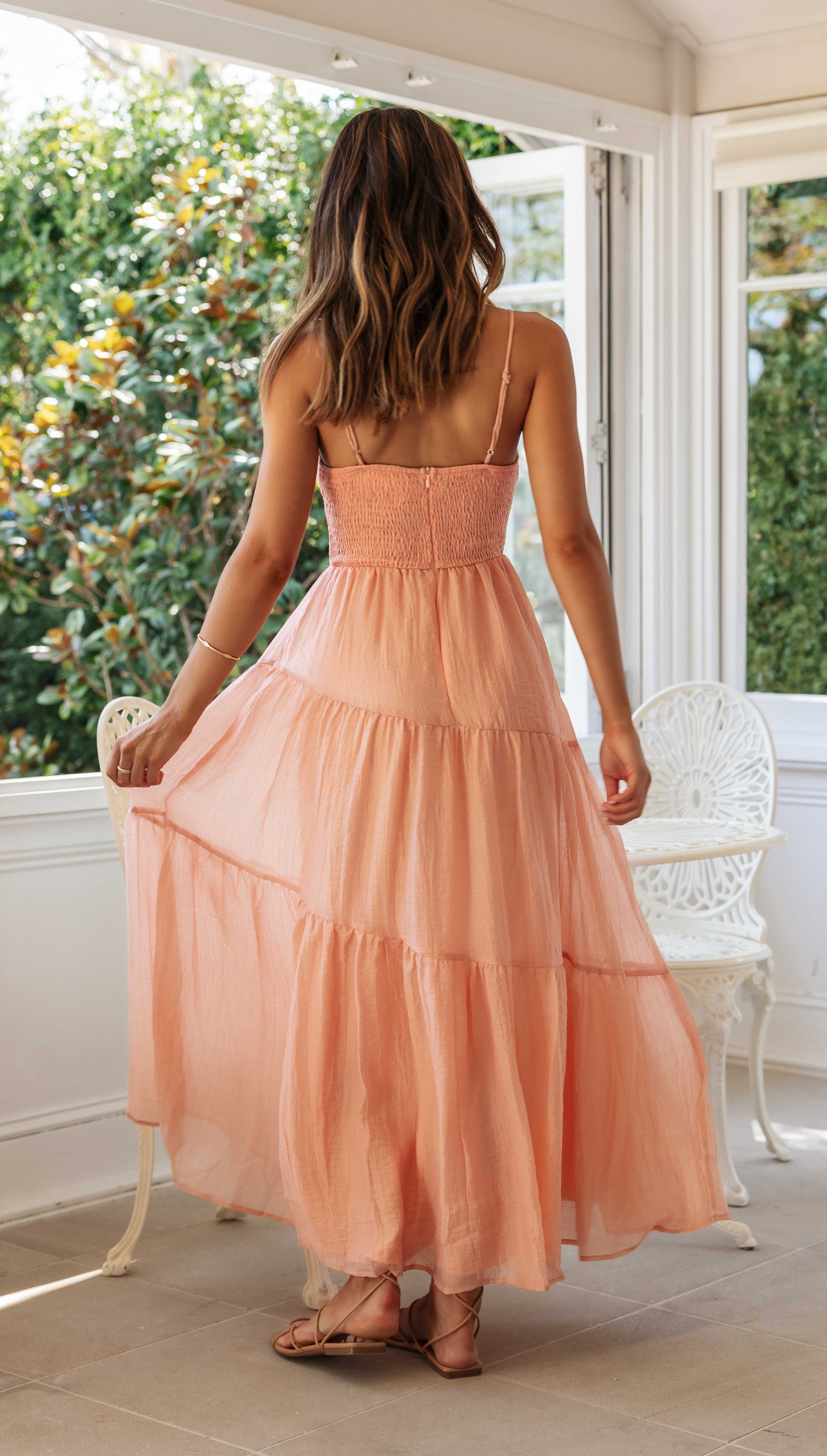 Julia Maxi Dress (Apricot)