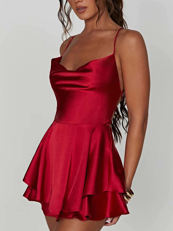 EmpiriyaTM-Backless Satin Dress