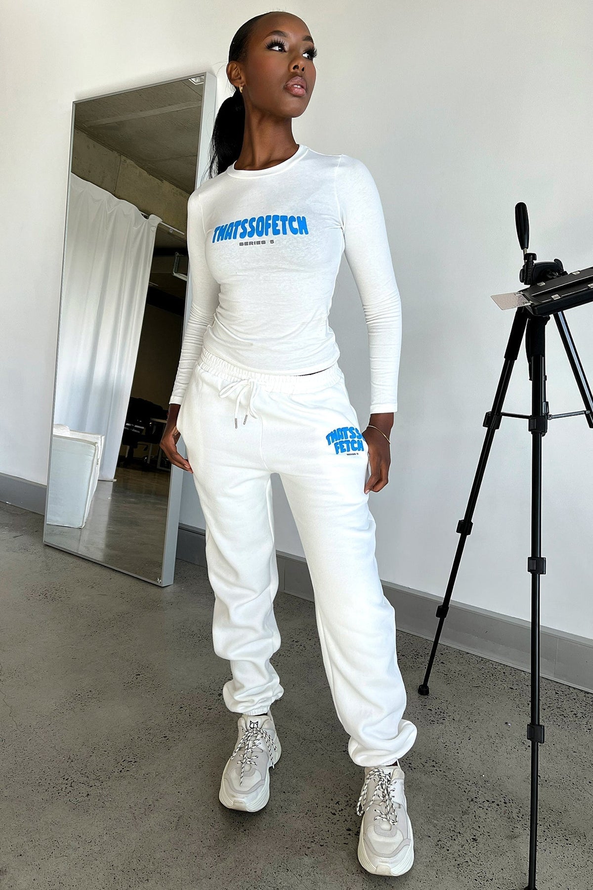 Casual sports suit Series 5 Sweatpants - White