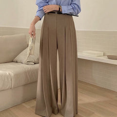 Urban Oversized Pure Color Wide Leg Pants