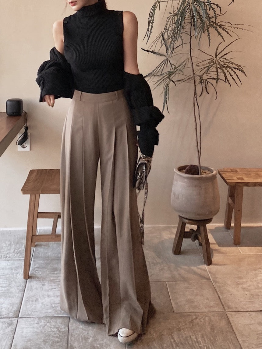 Urban Oversized Pure Color Wide Leg Pants