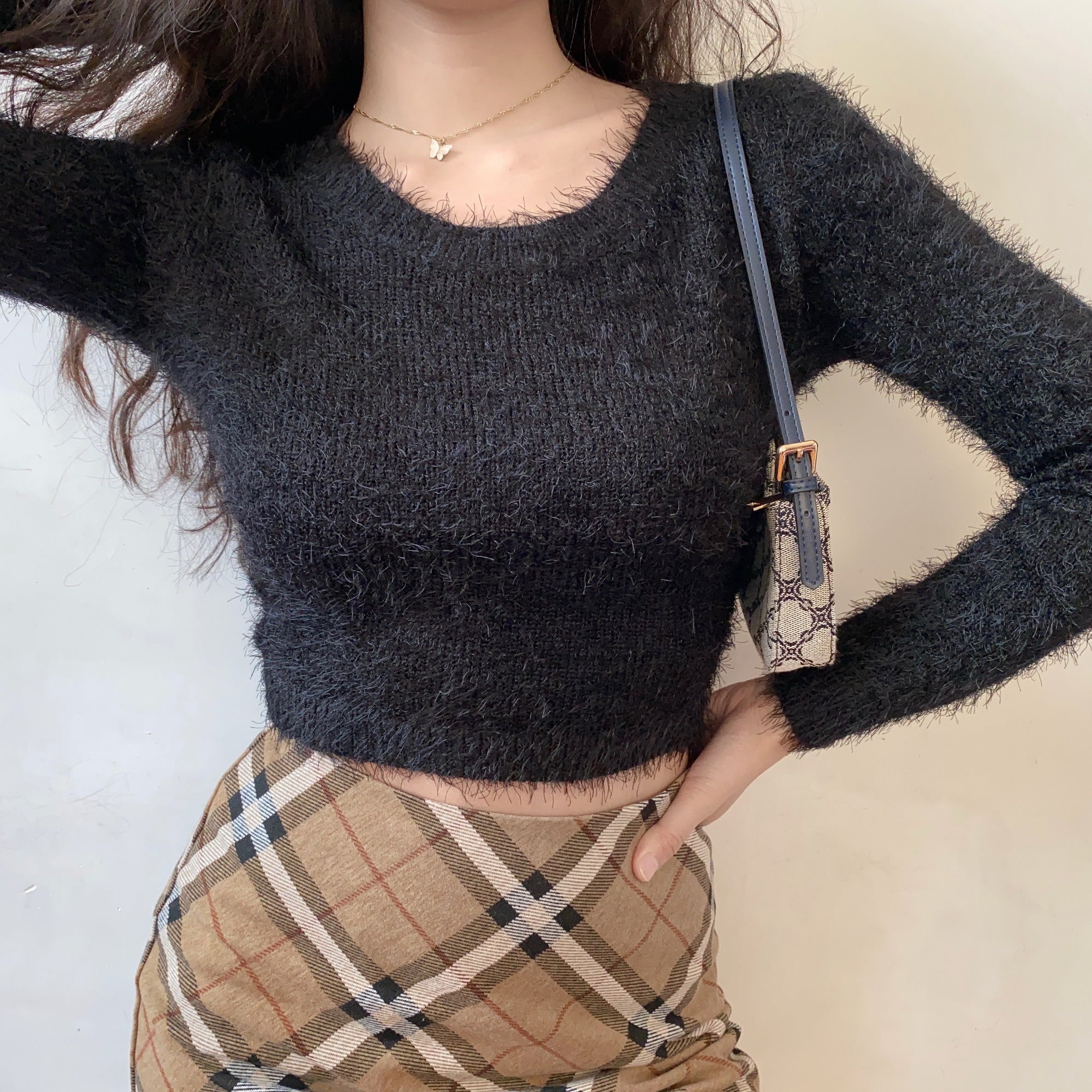 Plush Fleece Knit Sweater