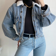 1995 Fur Collar Denim Jacket