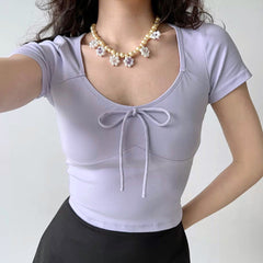 Ballet Style Round Neck Tee ~ HANDMADE