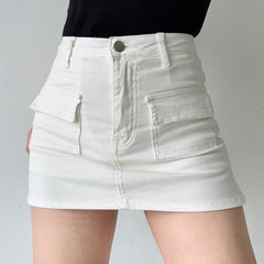 New Revolution Denim Pocket Skirt