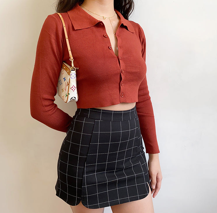 Athena Polo Knit Top