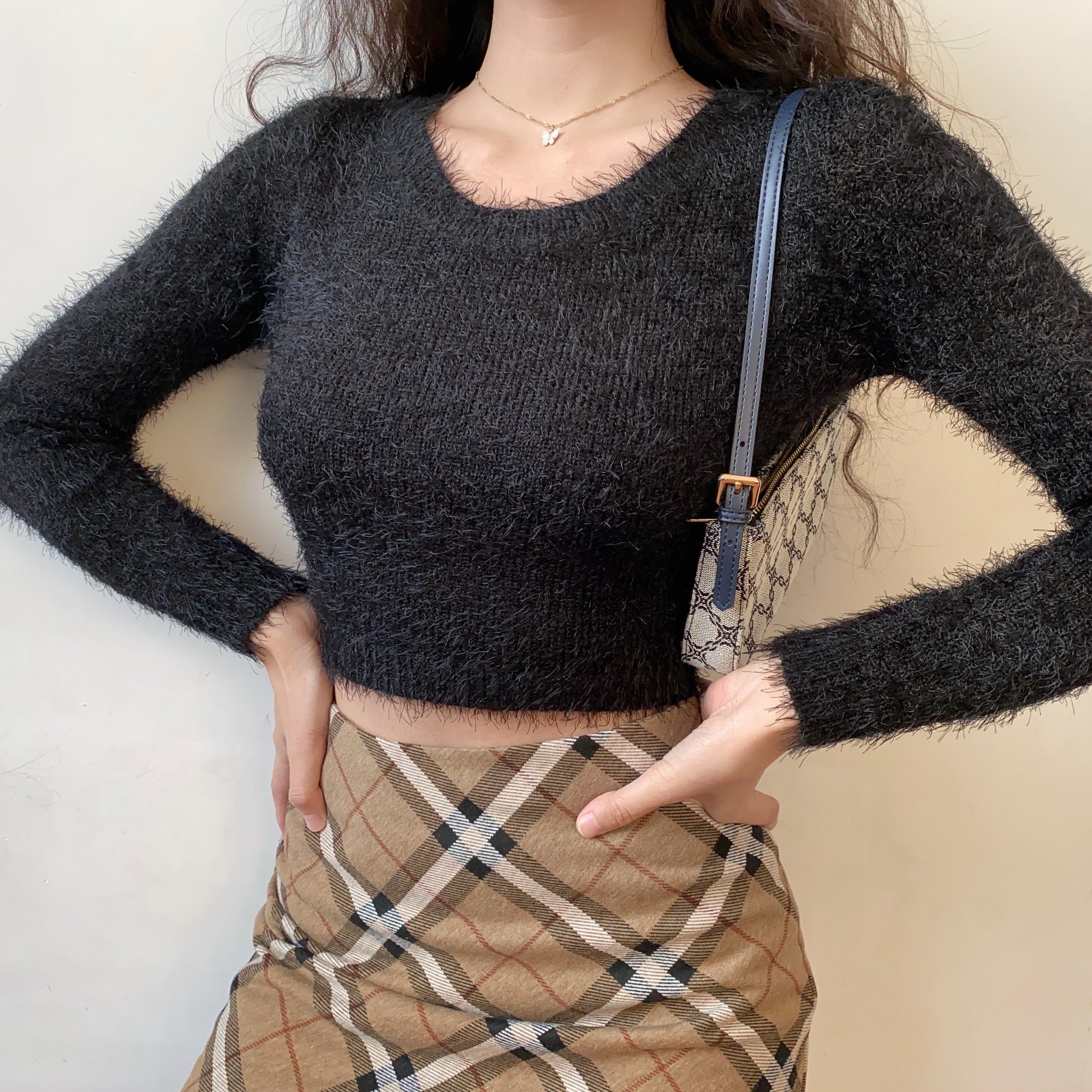 Plush Fleece Knit Sweater