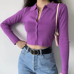 Athena Polo Knit Top