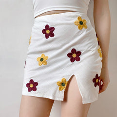 Flower-girl Split Skirt