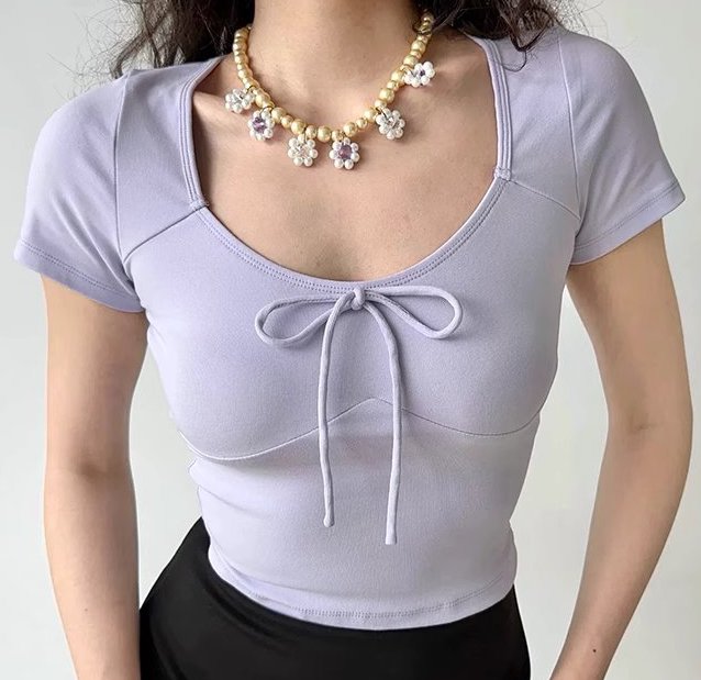 Ballet Style Round Neck Tee ~ HANDMADE