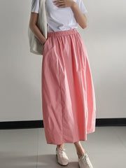 Pearl-Breasted Lantern Skirt