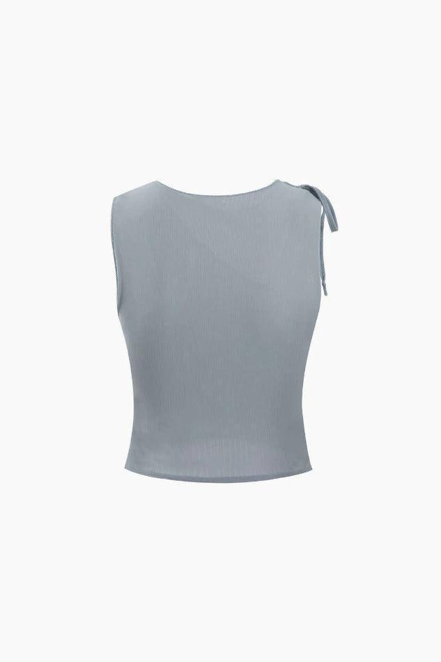 Asymmetric Tie Detail Tank Top