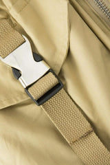 Buckle Waist Cargo Mini Skirt