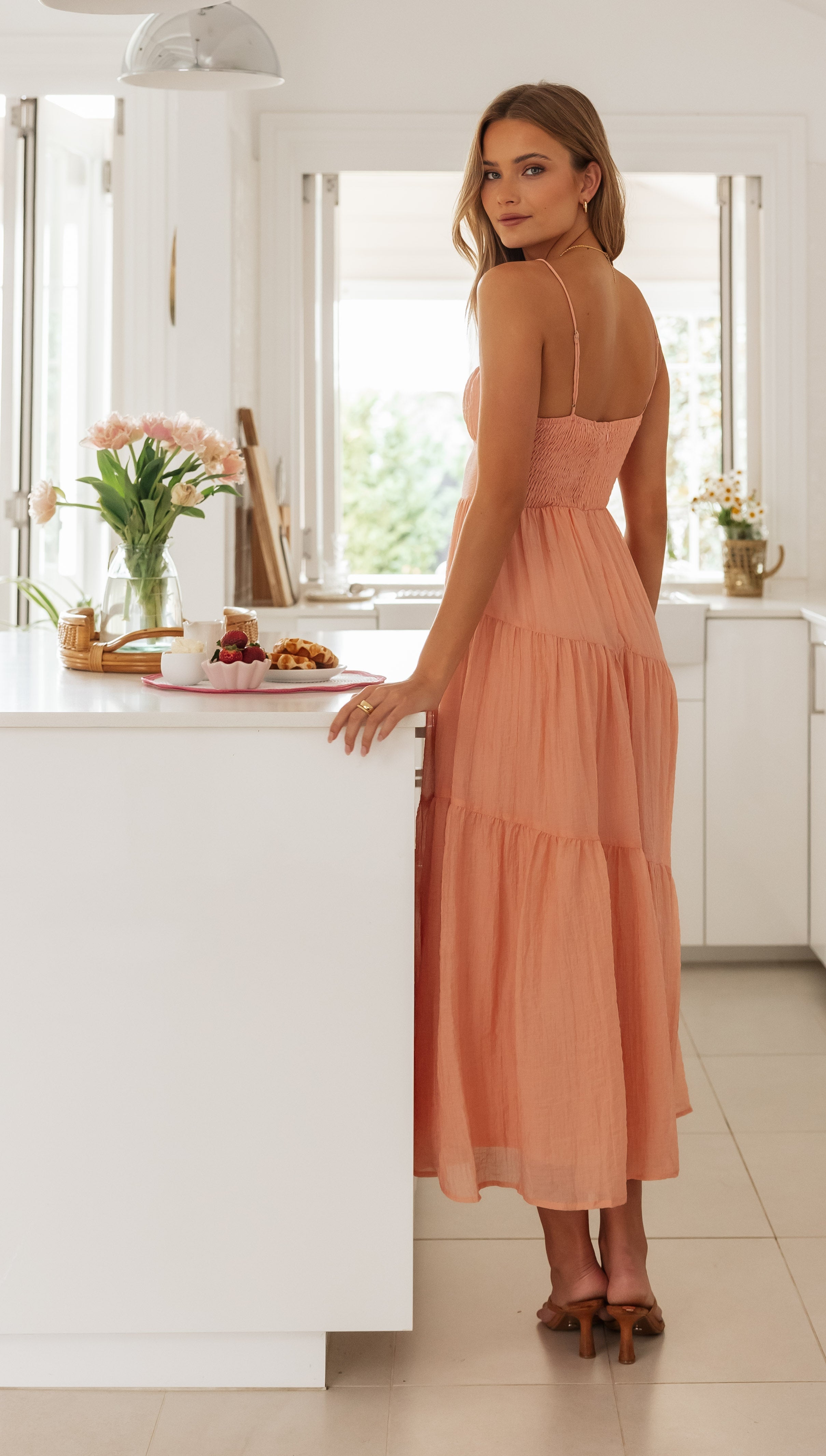 Julia Maxi Dress (Apricot)