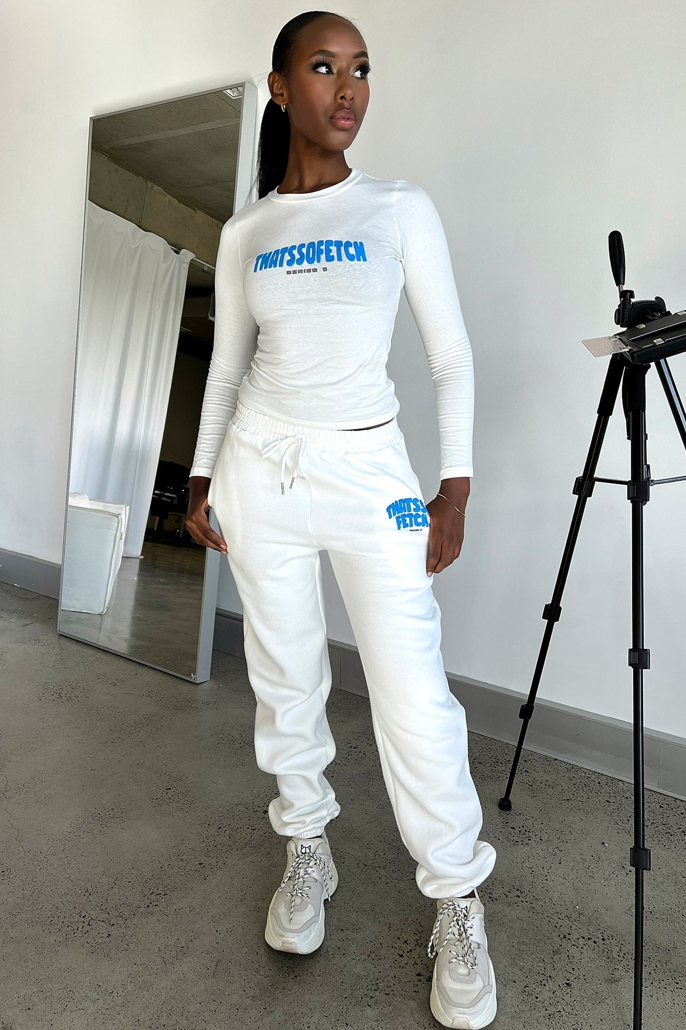 Casual sports suit Series 5 Sweatpants - White