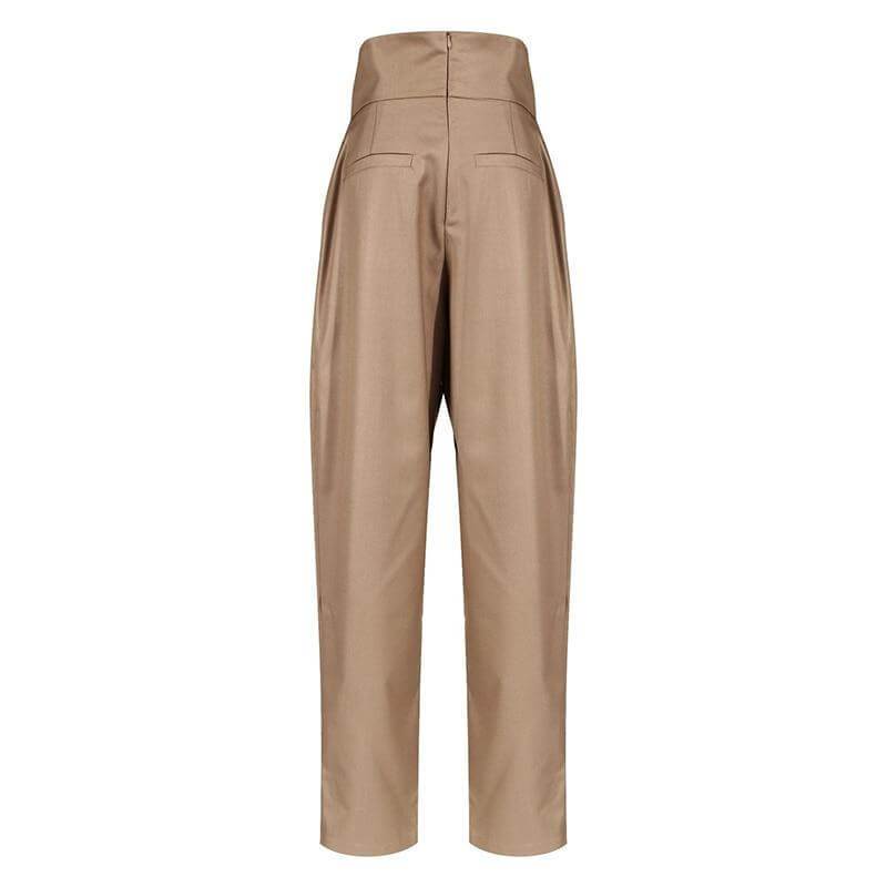 The Alexis High Waist Asymmetrical Trousers - Multiple Colors