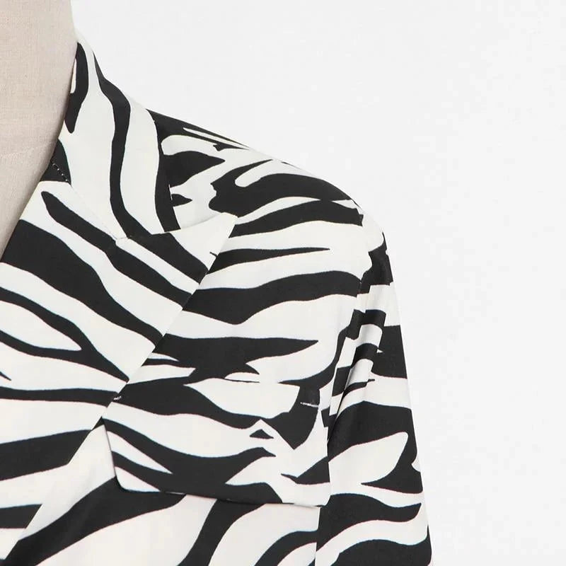 The Zebra Long Tail Blazer