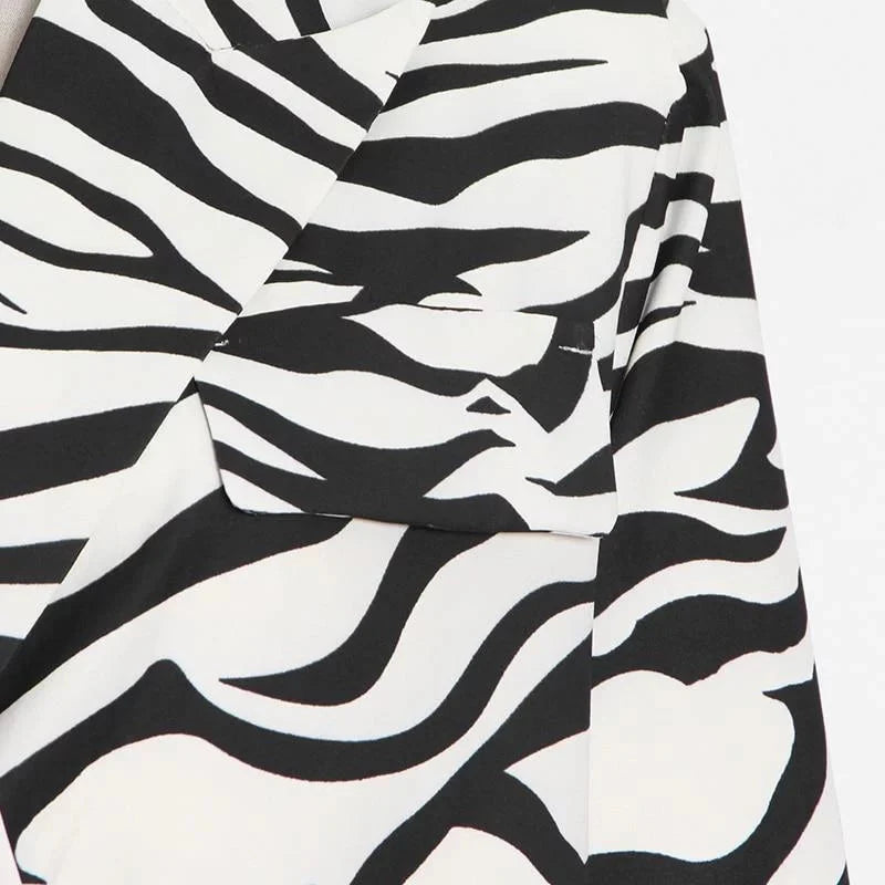 The Zebra Long Tail Blazer