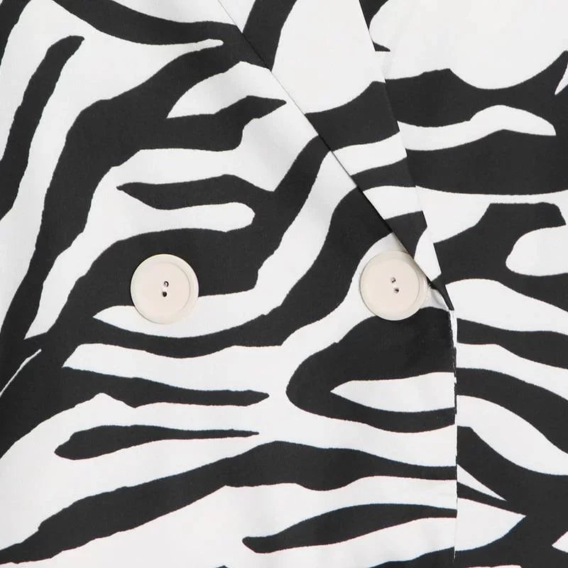 The Zebra Long Tail Blazer