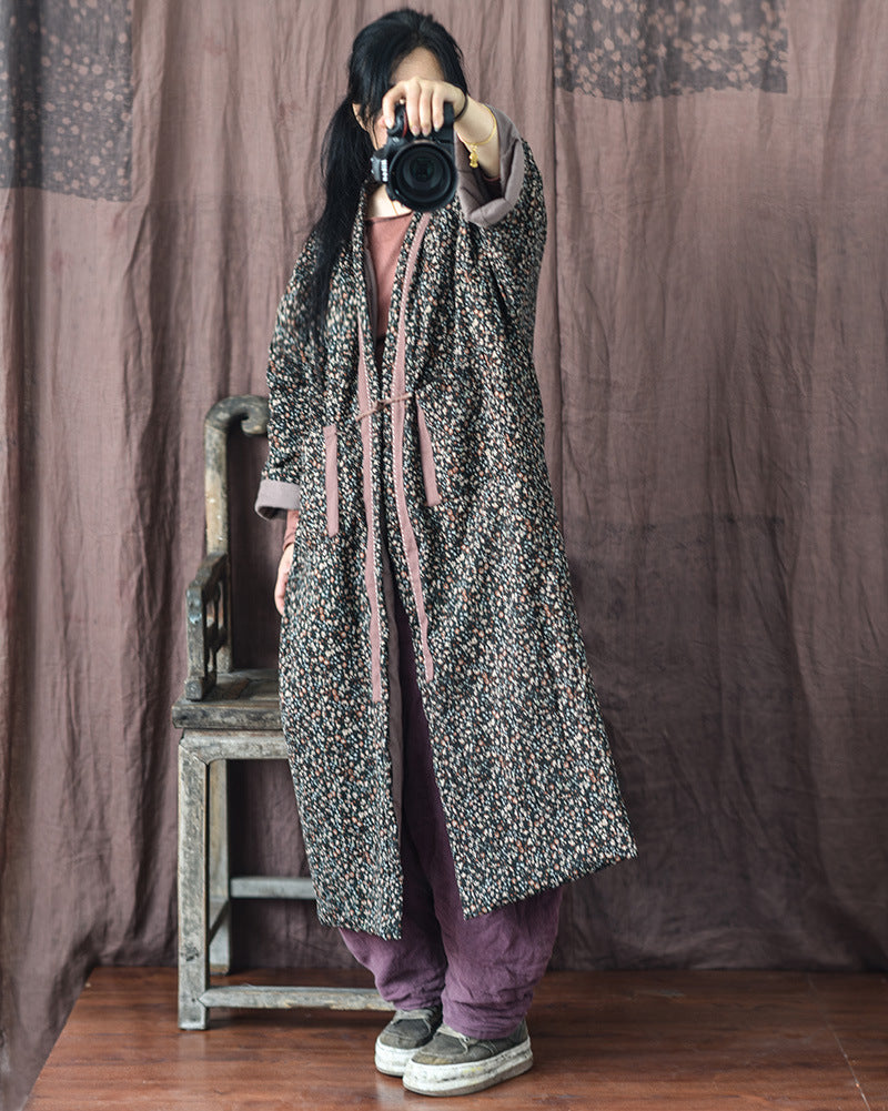 Lazy Printed Loose Coat