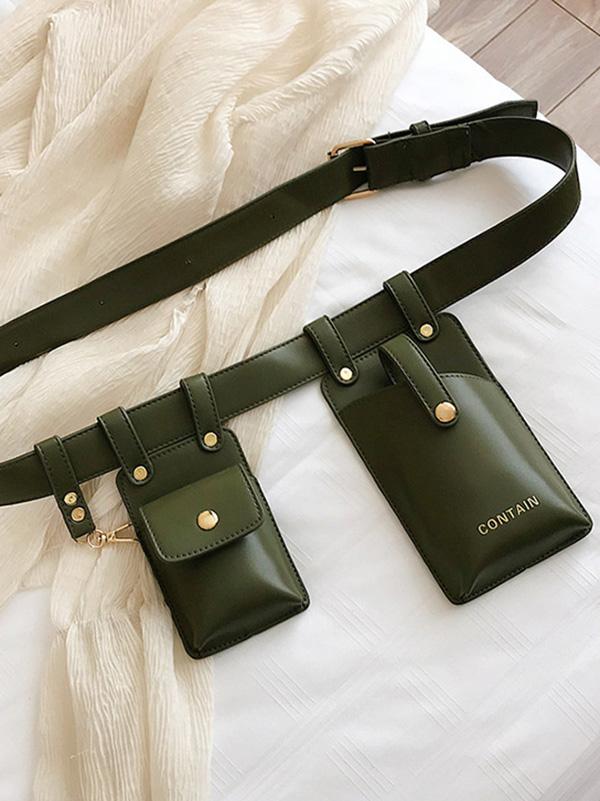 Trendy Belt Two Bags