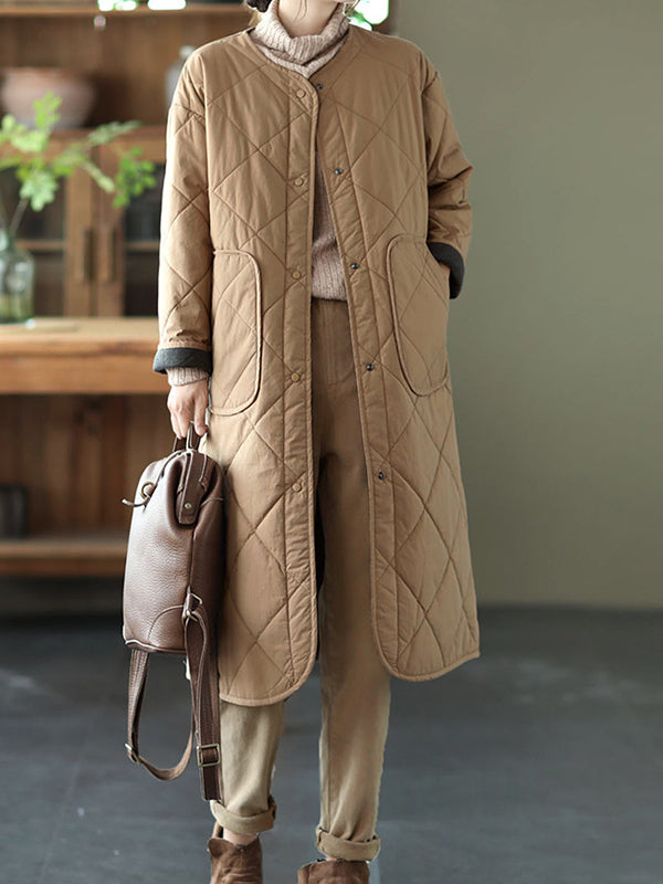 Loose Single-Breasted Casual Coat