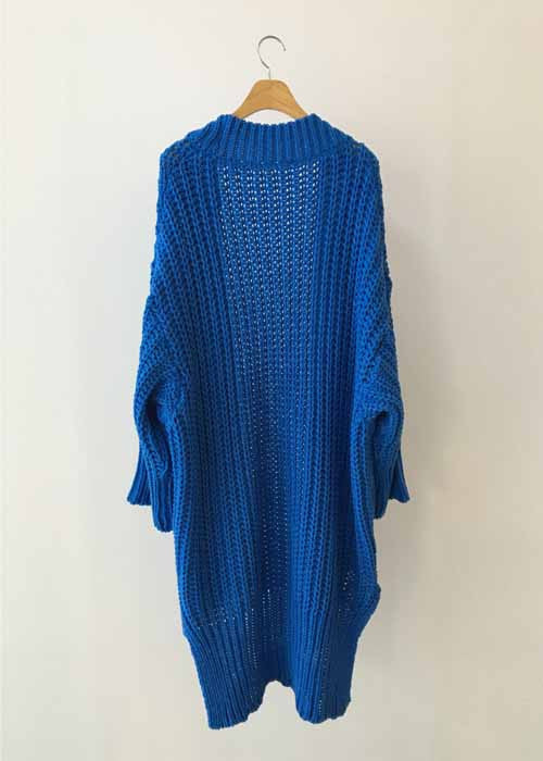 Slit Loose Large Size Knitted Sweater Outwear