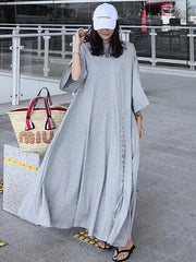 Super Loose Comfortable Lace-up Long Dress