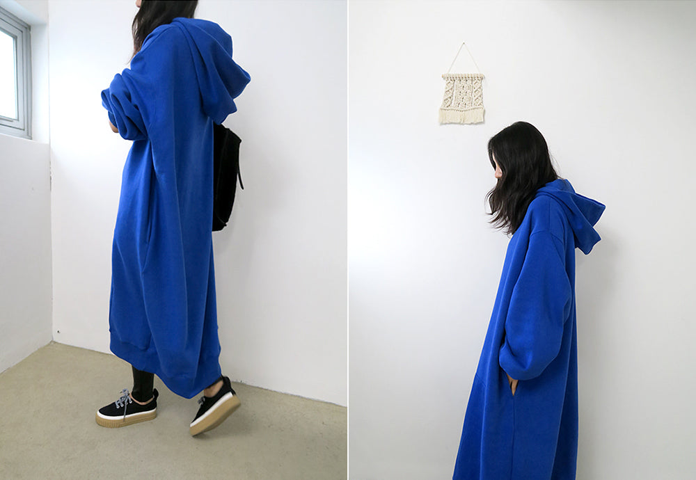 Hooded Thick Casual Loose Dress