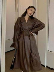 Retro Waist-Cinching And Strappy Long Coats