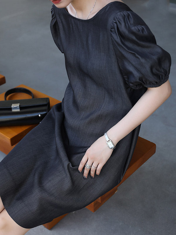 Original Bishop Sleeve Elasticity Waist Dress