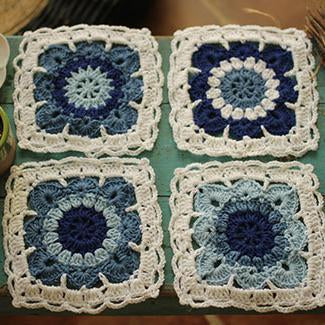 Handmade Blue And White Porcelain Plate Cushion Set