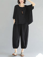 Super Loose Comfotable Black Suit