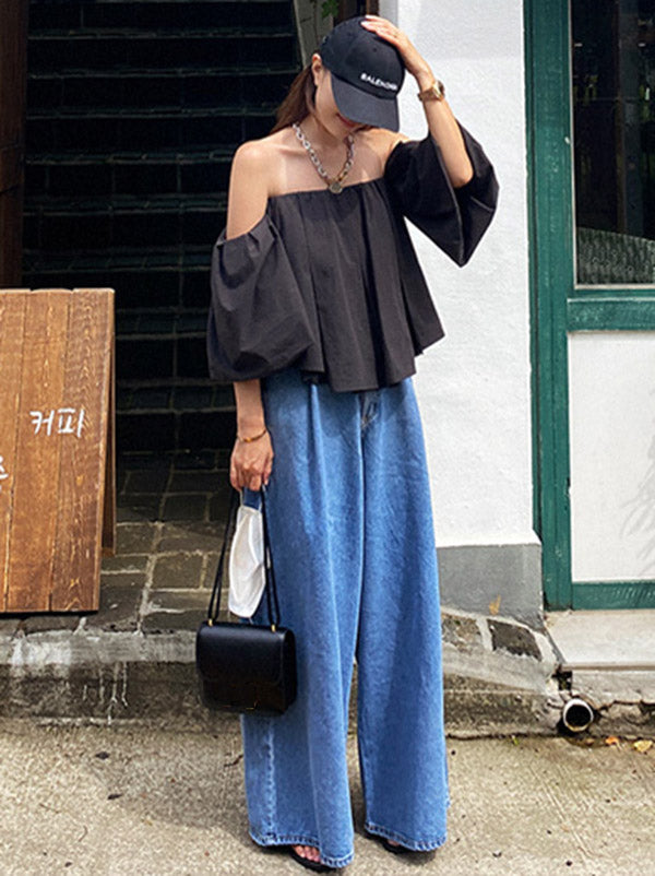 Urban Blue Wide Leg Jean Pants