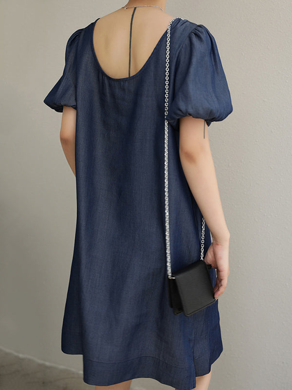 Original Bishop Sleeve Elasticity Waist Dress