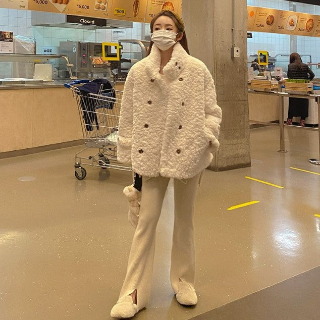 Casual Loose Double-Breasted Coat