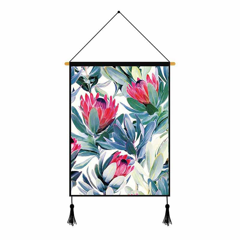 Flower Plants Printed Wall Hanging Decoration