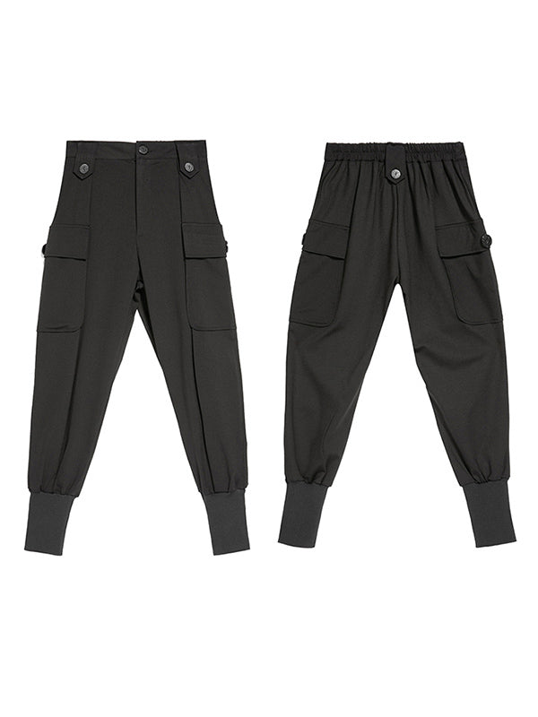 Stylish Solid Elasticity Harem Pants