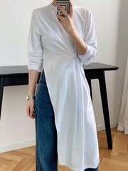 Women Casual Long Sleeve Bottoming Dress