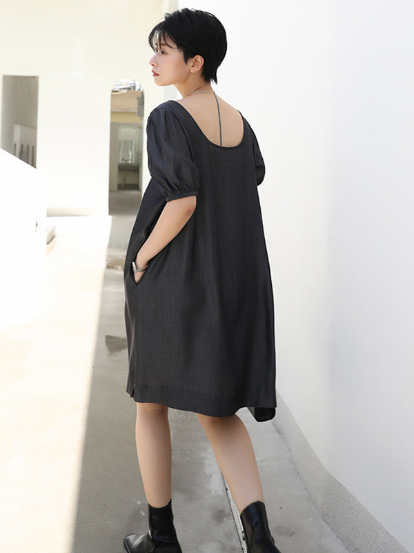 Original Bishop Sleeve Elasticity Waist Dress