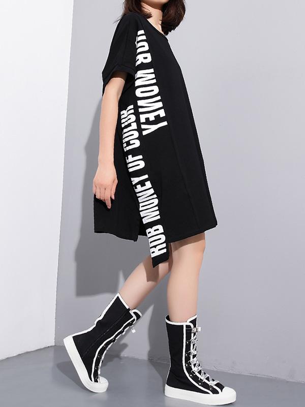 Super Casual Letter Printed T-shirt