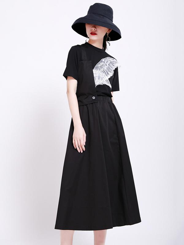 Original Irregularity Elasticity Waist Skirt