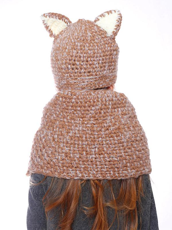 Handmade Cat Feature Scarf&Hat Accessories