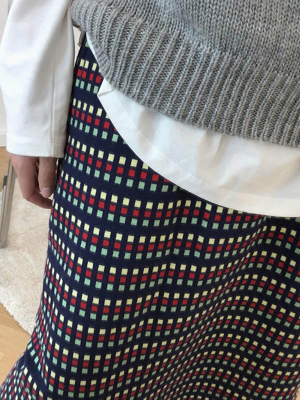 Vintage Colored Plaid High Waist Skirt