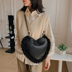 Casual Fashion Heart-Shaped Shoulder Bag