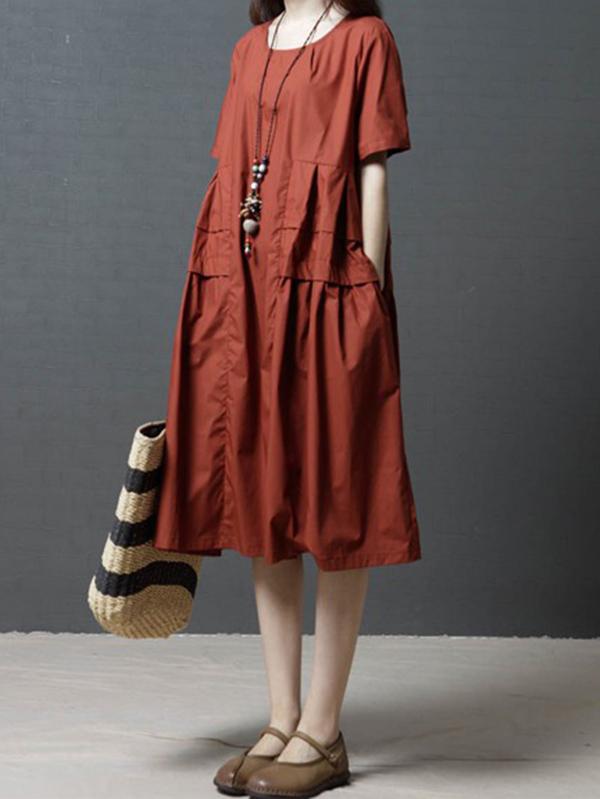 New Loose Oversize Solid Dress