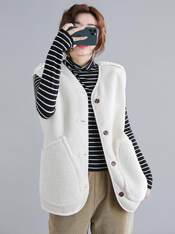 Loose Wool Vest Outwear