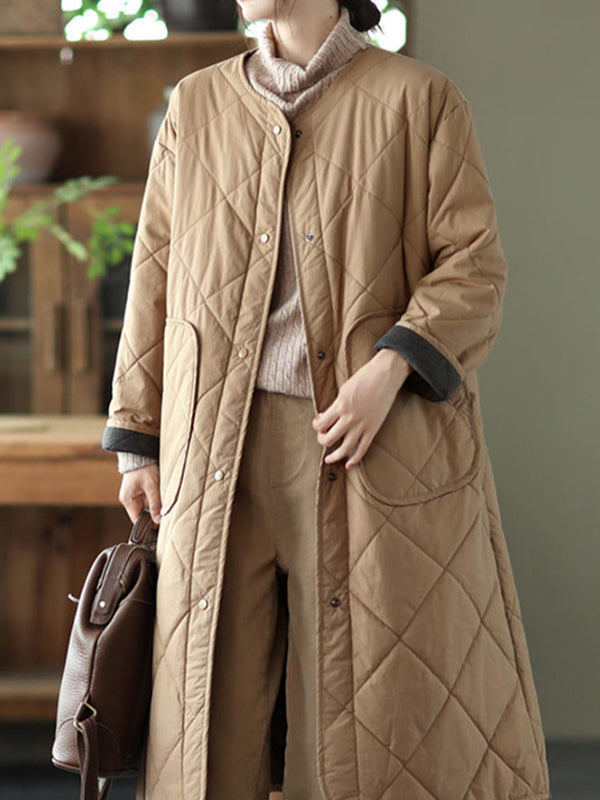 Loose Single-Breasted Casual Coat