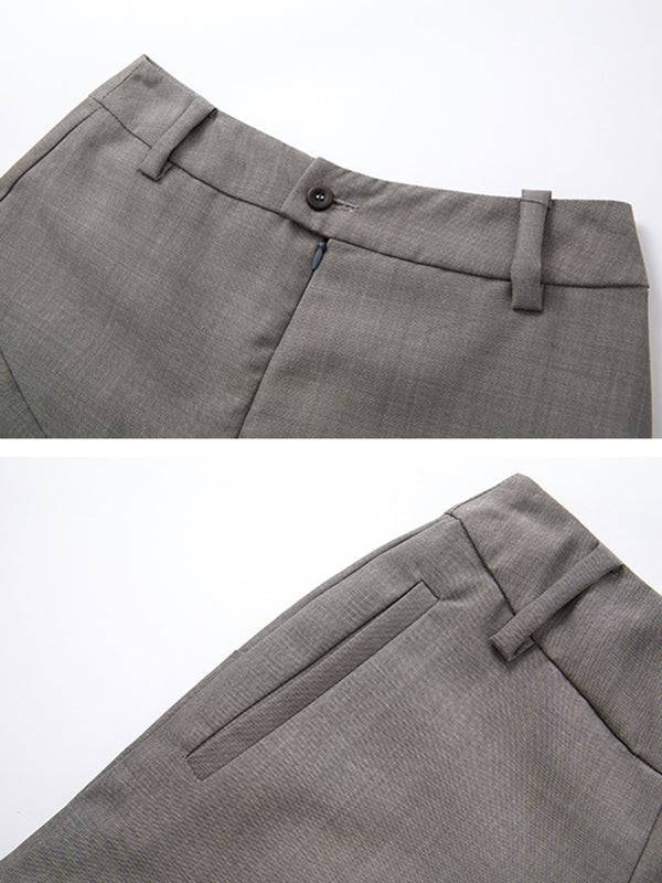 Roomy Asymmetric Pleated Pure Color Skirts